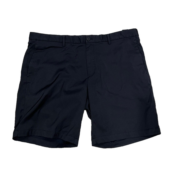 Theory Men's Eclipse Navy Zaine Soft Sateen Shorts sz 40 A004129 - Picture 3 of 11